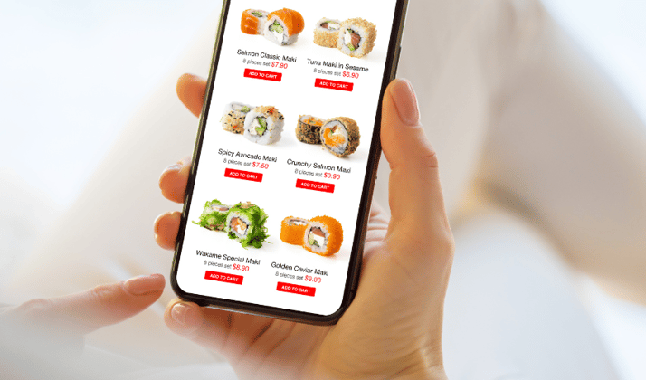 online restaurant menu