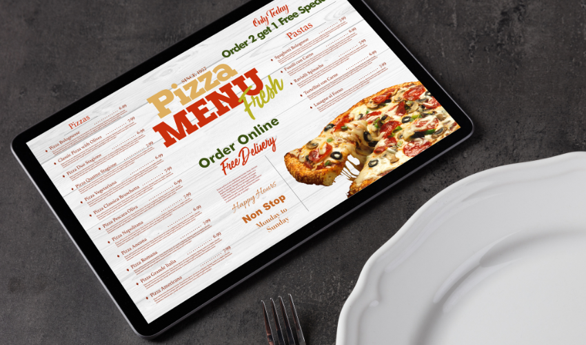 online food menu